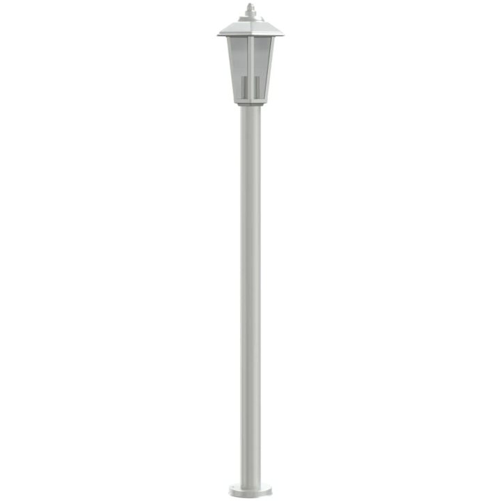 Utomhusgolvlampa silver 120 cm rostfritt stål vidaXL 120 cm – bild 5
