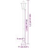 Utomhusgolvlampa silver 120 cm rostfritt stål vidaXL 120 cm – miniatyr 7