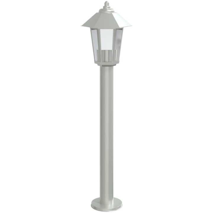 Utomhusgolvlampa silver 80 cm rostfritt stål vidaXL 80 cm – bild 4