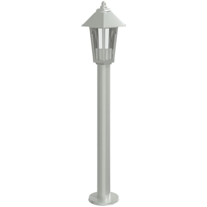 Utomhusgolvlampa silver 80 cm rostfritt stål vidaXL 80 cm – bild 5