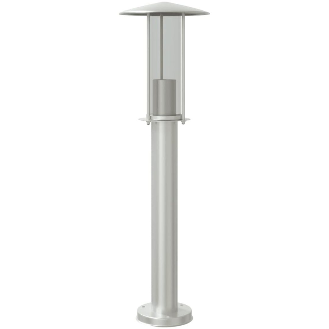 Utomhusgolvlampa silver rostfritt stål vidaXL 60 cm – bild 2