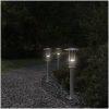Utomhusgolvlampa silver rostfritt stål vidaXL 60 cm – miniatyr 3