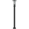 Utomhusgolvlampa svart 100 cm rostfritt stål vidaXL 100 cm – miniatyr 2