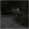 Utomhusgolvlampa svart 100 cm rostfritt stål vidaXL 100 cm – miniatyr 3