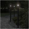Utomhusgolvlampa svart 100 cm rostfritt stål vidaXL 100 cm – miniatyr 1