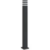 Utomhusgolvlampa svart 110 cm aluminium vidaXL 110 cm – miniatyr 2