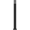 Utomhusgolvlampa svart 110 cm aluminium vidaXL 110 cm – miniatyr 5
