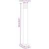 Utomhusgolvlampa svart 110 cm aluminium vidaXL 110 cm – miniatyr 7