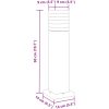Utomhusgolvlampa svart 50 cm aluminium vidaXL 50 cm – miniatyr 7