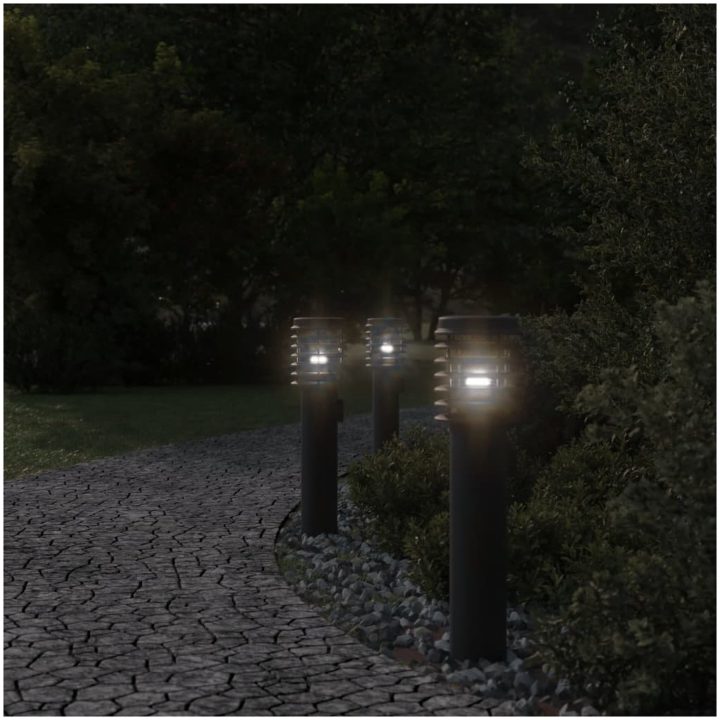Utomhusgolvlampa svart 60 cm rostfritt stål vidaXL – bild 3