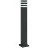 Utomhusgolvlampa svart 80 cm aluminium vidaXL 80 cm – miniatyr 2