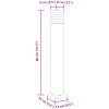 Utomhusgolvlampa svart 80 cm aluminium vidaXL 80 cm – miniatyr 7