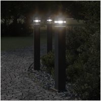 Utomhusgolvlampa svart 80 cm aluminium vidaXL