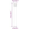Utomhusgolvlampor 3 st silver 110 cm rostfritt stål vidaXL – miniatyr 7