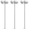 Utomhusgolvlampor 3 st silver 215 cm rostfritt stål vidaXL – miniatyr 2