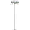 Utomhusgolvlampor 3 st silver 215 cm rostfritt stål vidaXL – miniatyr 4