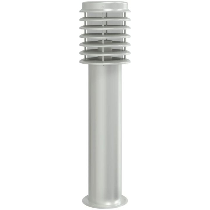 Utomhusgolvlampor 3 st silver rostfritt stål vidaXL – bild 4