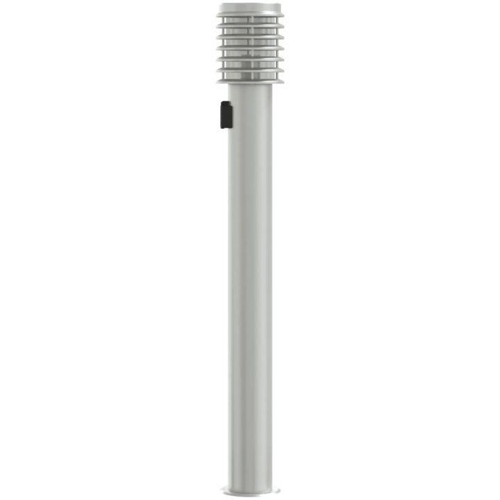 Utomhusgolvlampor med eluttag 3 st silver 110 cm rostfritt stål vidaXL – bild 5