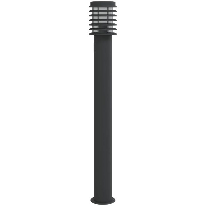 Utomhusgolvlampor med eluttag 3 st svart 110 cm rostfritt stål vidaXL – bild 4