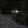 Utomhusgolvlampor med eluttag 3st svart 80 cm aluminium vidaXL 80 cm – miniatyr 3