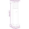 Utomhusgolvlampor med eluttag 3st svart aluminium vidaXL 50 cm – miniatyr 7