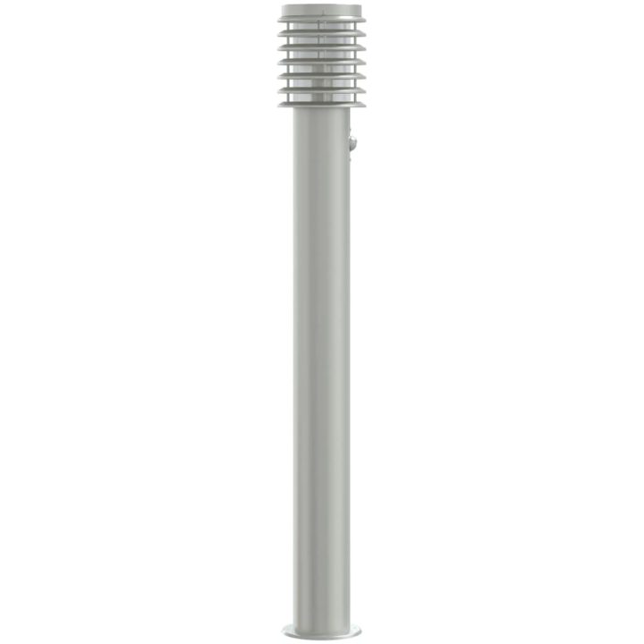 Utomhusgolvlampor med sensorer 3 st silver 110cm rostfritt stål vidaXL – bild 5