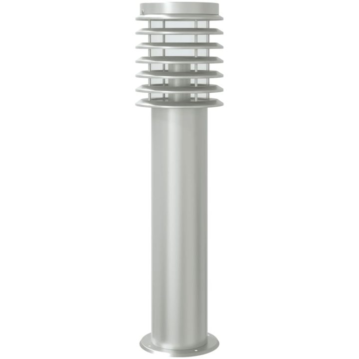 Utomhusgolvlampor med sensorer 3 st silver 60 cm rostfritt stål vidaXL – bild 6