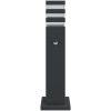 Utomhusgolvlampor med sensorer 3st svart aluminium vidaXL 50 cm – miniatyr 4