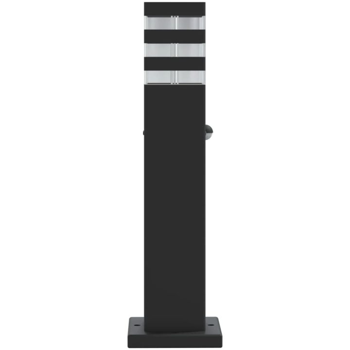 Utomhusgolvlampor med sensorer 3st svart aluminium vidaXL 50 cm – bild 5