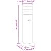 Utomhusgolvlampor med sensorer 3st svart aluminium vidaXL 50 cm – miniatyr 7