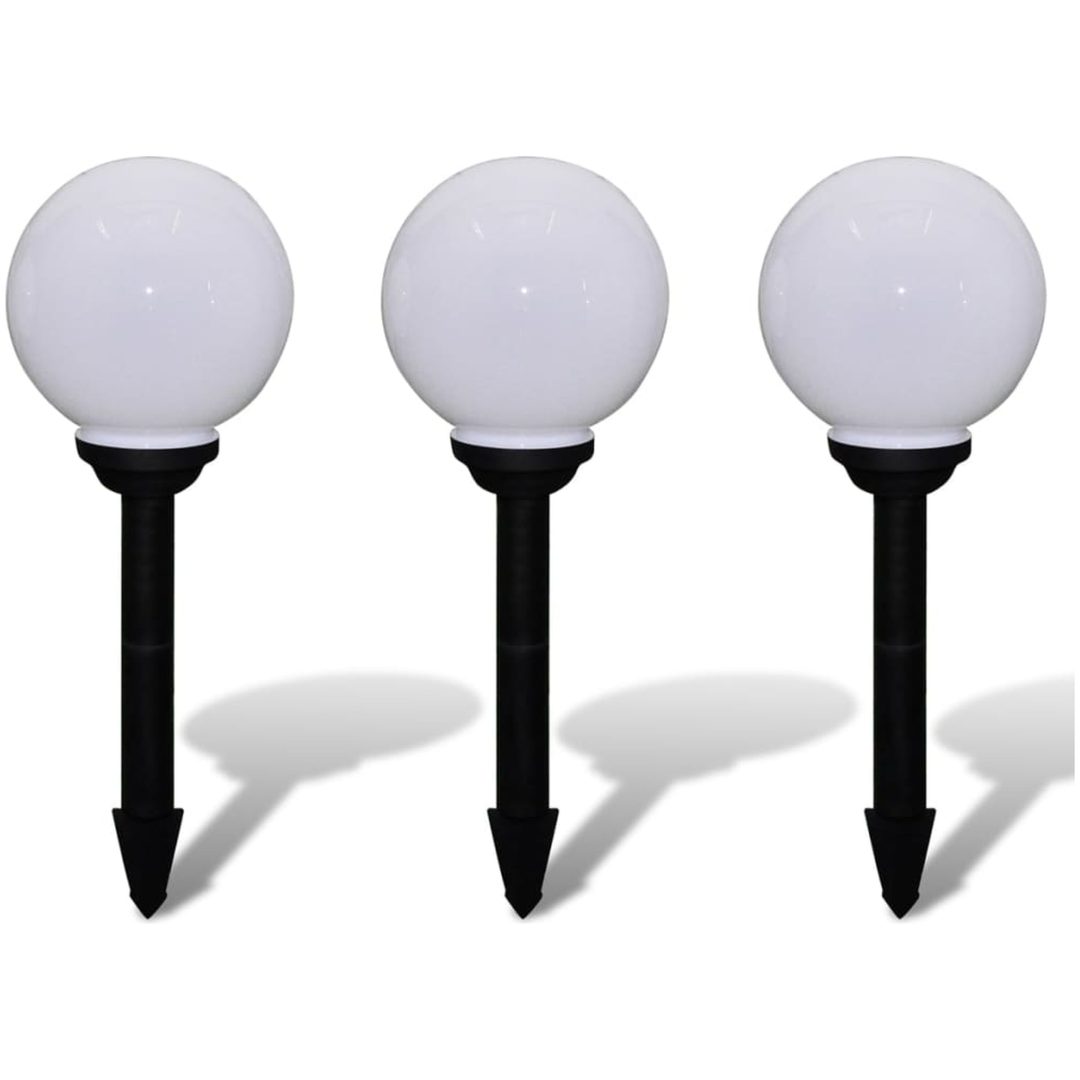 Utomhuslampor 3 st LED med markspett vidaXL 20 cm – bild 2
