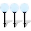 Utomhuslampor 3 st LED med markspett vidaXL 20 cm – miniatyr 3