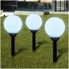 Utomhuslampor 3 st LED med markspett vidaXL 20 cm – miniatyr 1