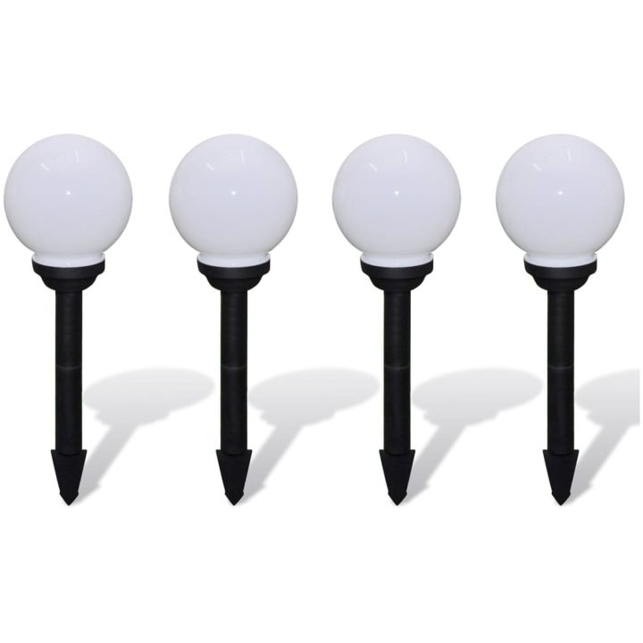 Utomhuslampor 4 st LED 15 cm med markspett vidaXL 15 cm – bild 2