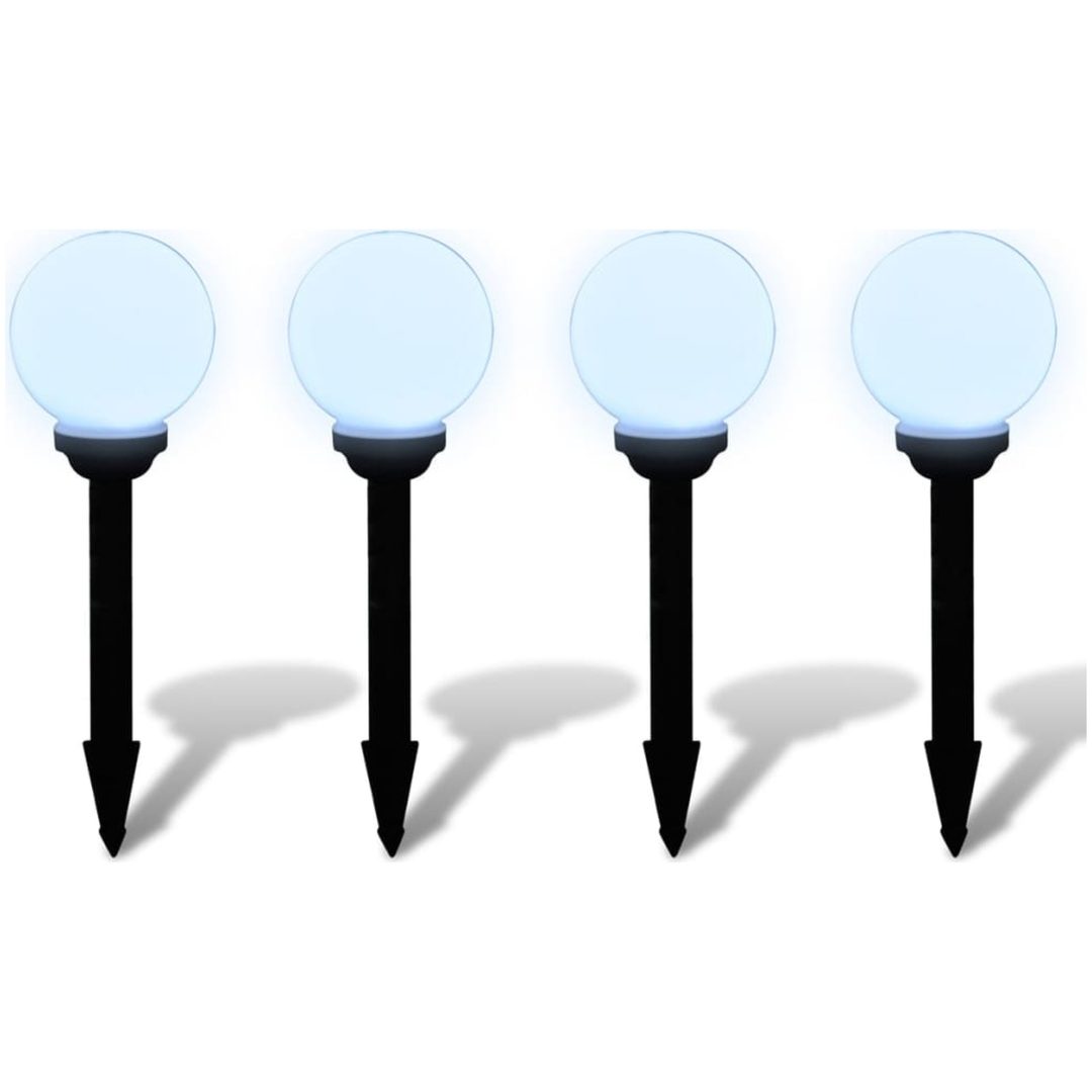 Utomhuslampor 4 st LED 15 cm med markspett vidaXL 15 cm – bild 3