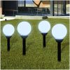 Utomhuslampor 4 st LED 15 cm med markspett vidaXL 15 cm – miniatyr 1