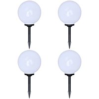 Utomhuslampor 4 st LED med markspett vidaXL
