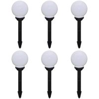 Utomhuslampor 6 st LED 20 cm med markspett vidaXL