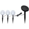 Utomhuslampor 6 st LED med spett och solpaneler vidaXL – miniatyr 3