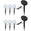 Utomhuslampor 6 st LED med spett och solpaneler vidaXL – miniatyr 1