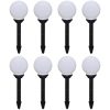Utomhuslampor 8 st LED med markspett vidaXL 15 cm – miniatyr 1