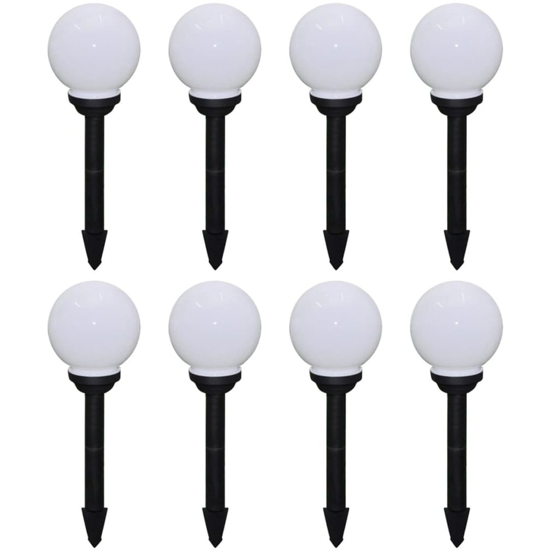 Utomhuslampor 8 st LED med markspett vidaXL 15 cm