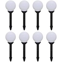 Utomhuslampor 8 st LED med markspett vidaXL