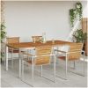 Utomhusmatbord 180x90x75 cm Massivt Akaciaträ vidaXL 90 x 180 x 75 cm – miniatyr 4