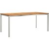 Utomhusmatbord 180x90x75 cm Solid Teak vidaXL 90 x 180 x 75 cm – miniatyr 2