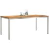 Utomhusmatbord 180x90x75 cm Solid Teak vidaXL 90 x 180 x 75 cm – miniatyr 3