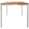 Utomhusmatbord 180x90x75 cm Solid Teak vidaXL 90 x 180 x 75 cm – miniatyr 6