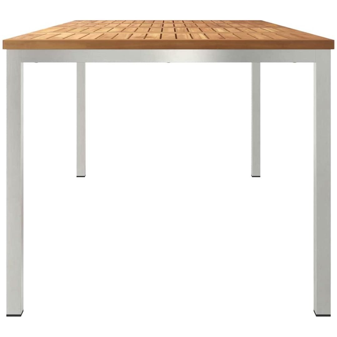 Utomhusmatbord 180x90x75 cm Solid Teak vidaXL 90 x 180 x 75 cm – bild 6
