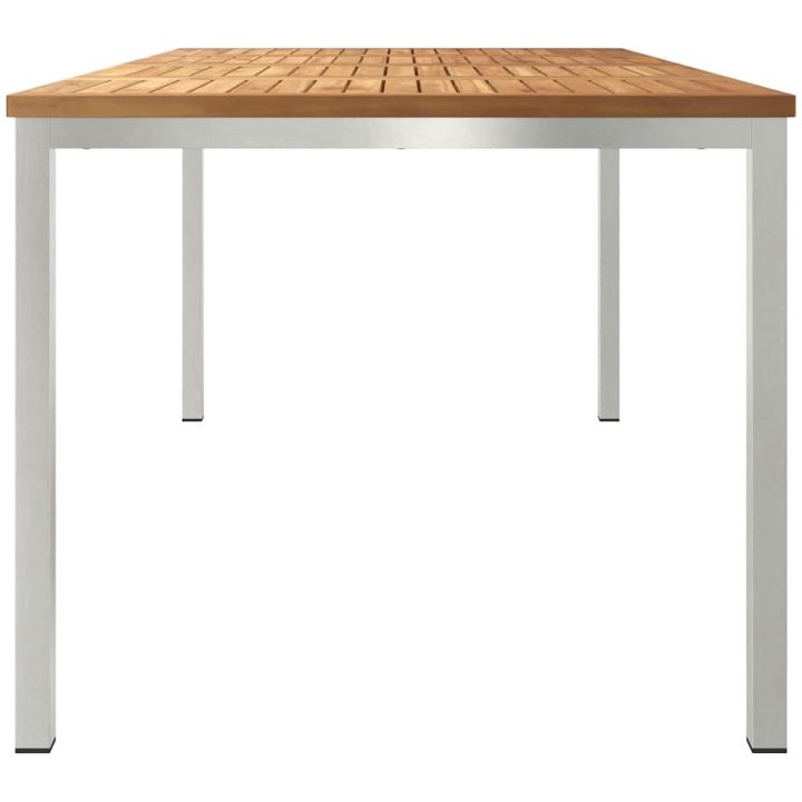 Utomhusmatbord 180x90x75 cm Solid Teak vidaXL 90 x 180 x 75 cm – bild 6