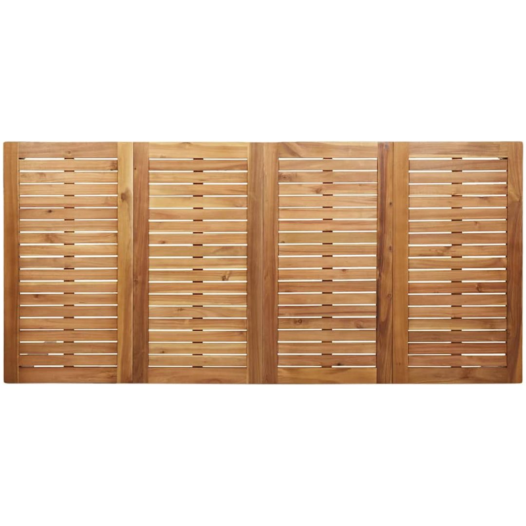 Utomhusmatbord 180x90x75 cm Solid Teak vidaXL 90 x 180 x 75 cm – bild 7